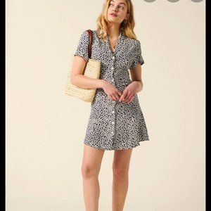 ROUJE Marion Dress Blue Flowers